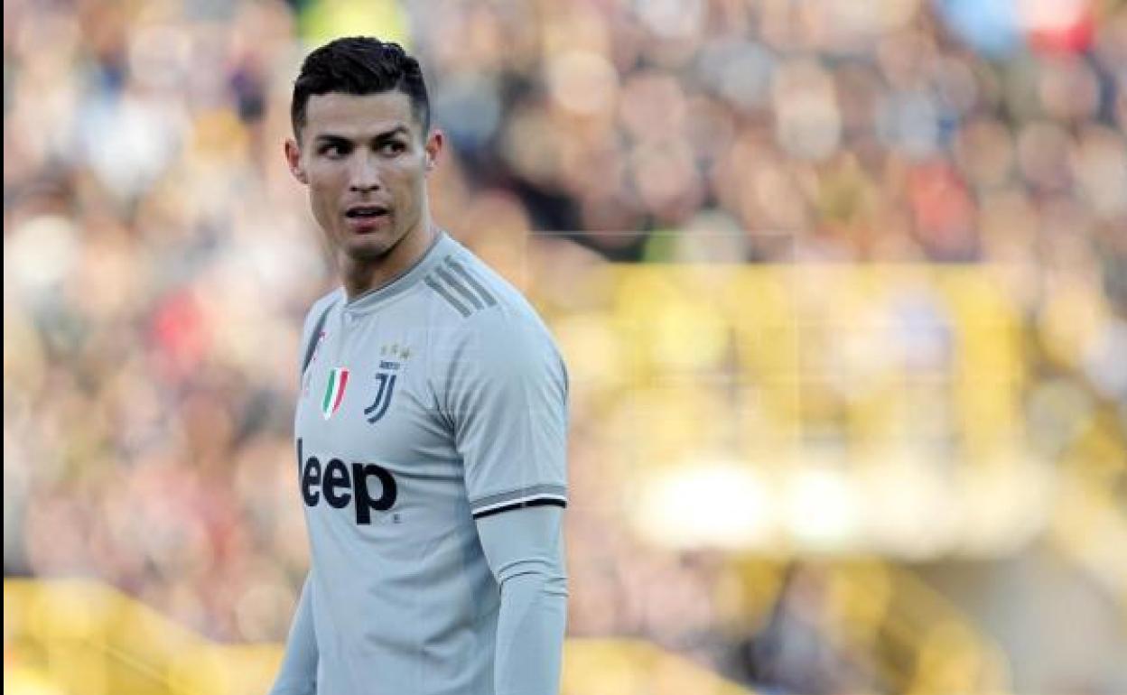 Cristiano Ronaldo, en un partido con la Juventus. 