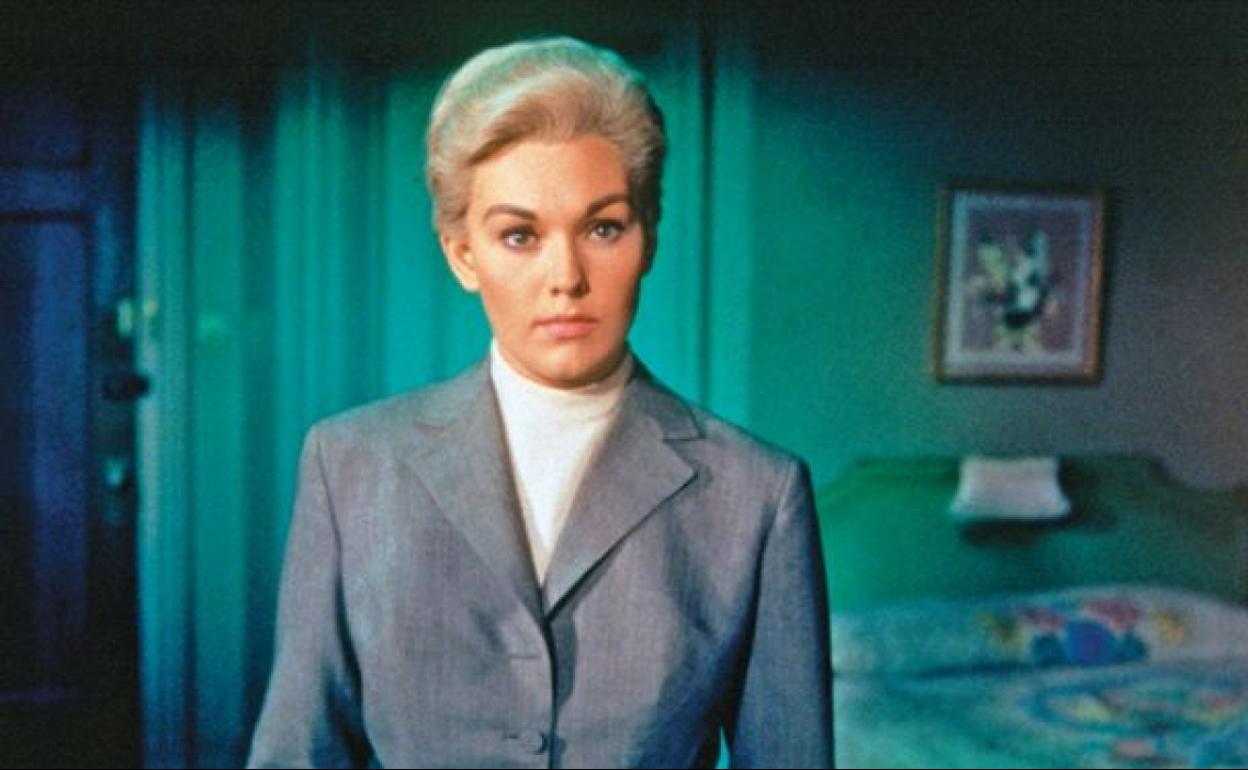 Kim Novak en un fotograma de 'Vértigo'.