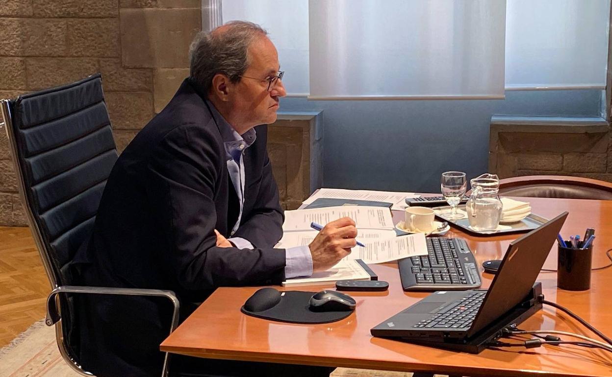 Quim Torra, presidente de la Generalitat de Cataluña.