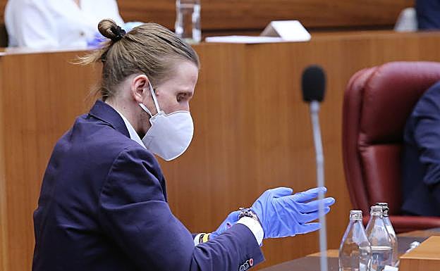 Pablo Fernández, durante el pleno.