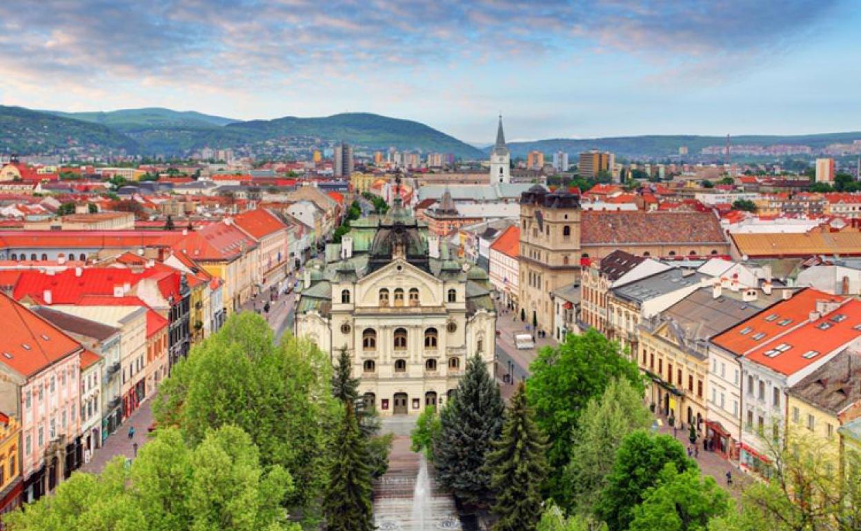 Imagen de Kosice, la ciudad en la que está 'atrapado' el leonés. 