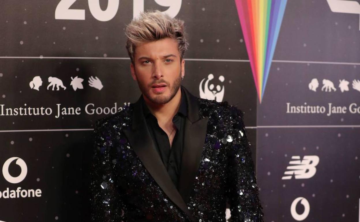 Blas Cantó en la cena de nominados a los 40 Music Awards.