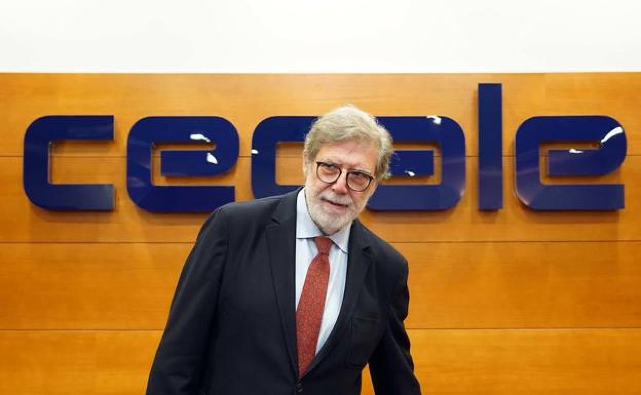 El presidente de Cecale, Santiago Aparicio. 