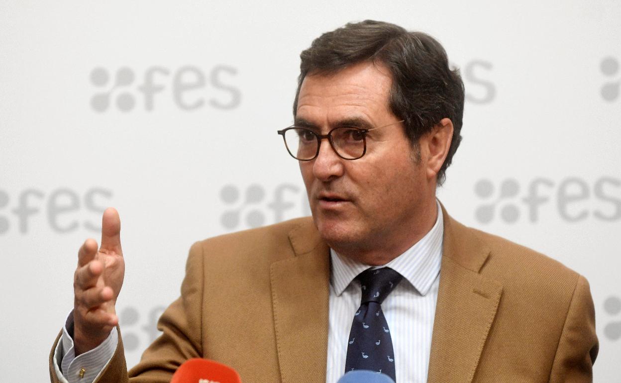 El presidente de la CEOE, Antonio Garamendi. 