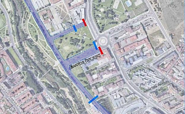 Zona afectada en Eras de Renueva.