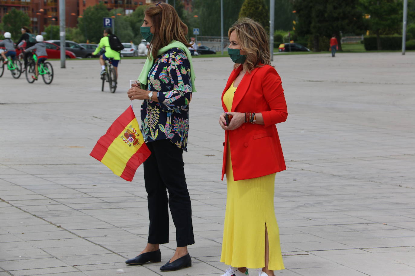 La marcha en automóvil propuesta por el partido de Abascal colapsa el centro de la ciudad durante media hora