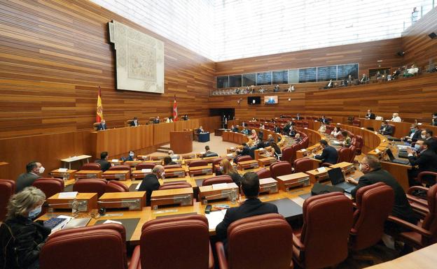 Imagen del pleno de las Cortes.