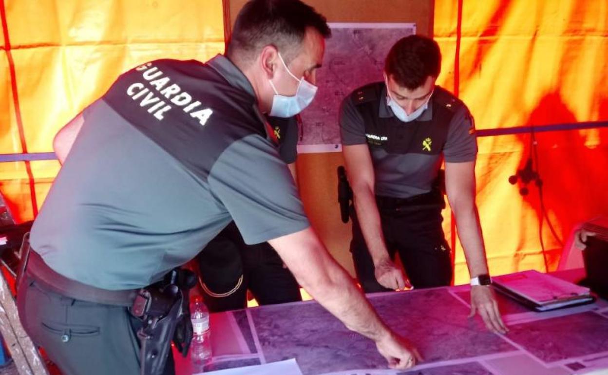 Agentes de la Guardia Civil en Jaén 