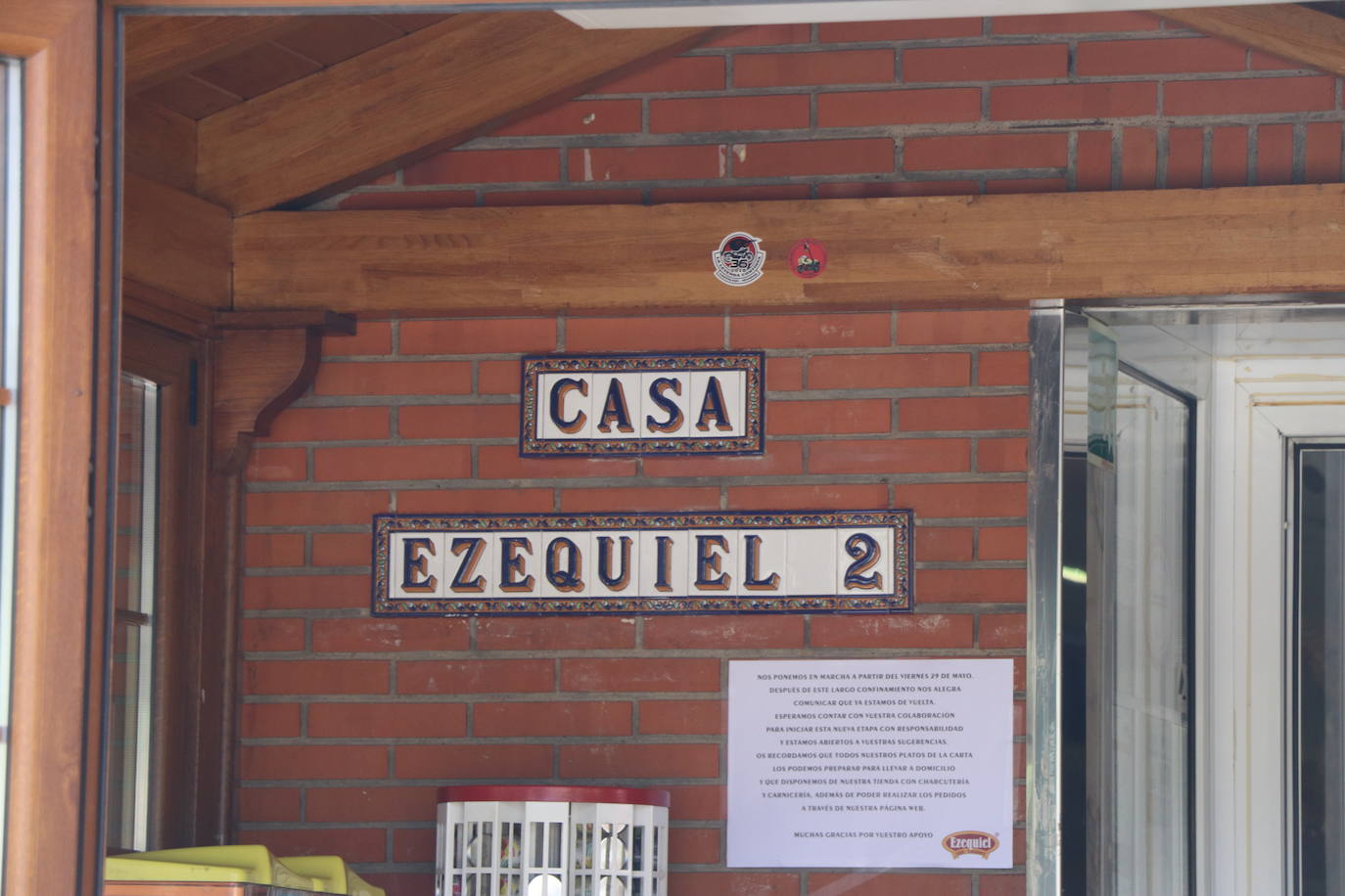 El restaurante ha abierto sus puertas con todas las medidas necesarias. 