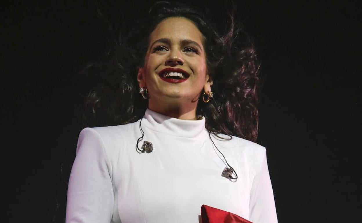 Rosalia , durante un concierto en Madrid