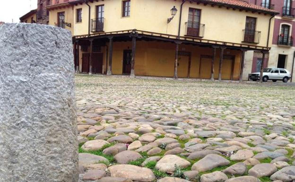 Plaza del Grano de la capital leonesa. 