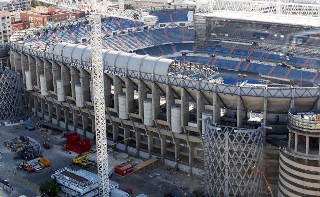 Estado de las obras del Santiago Bernabéu.