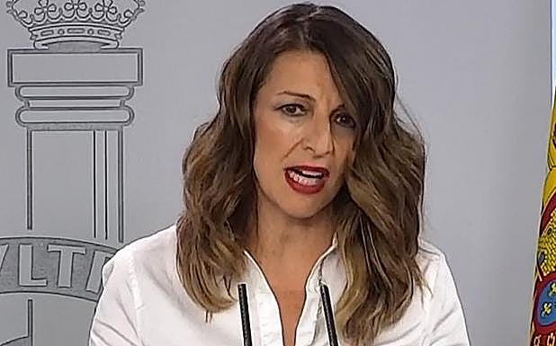 La ministra de Trabajo, Yolanda Díaz.
