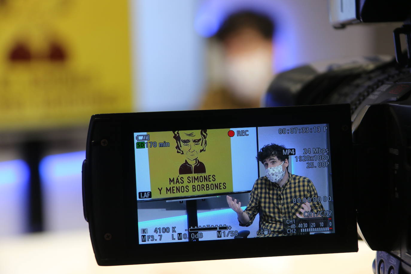 Un instante de la entrevista en leonoticias. 