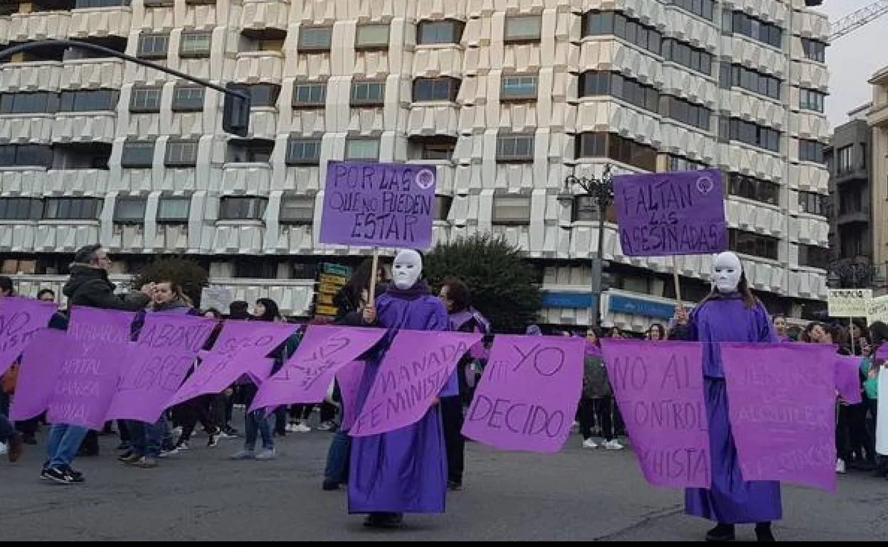 Imagen de archivo de la manifestación del 8M en León.