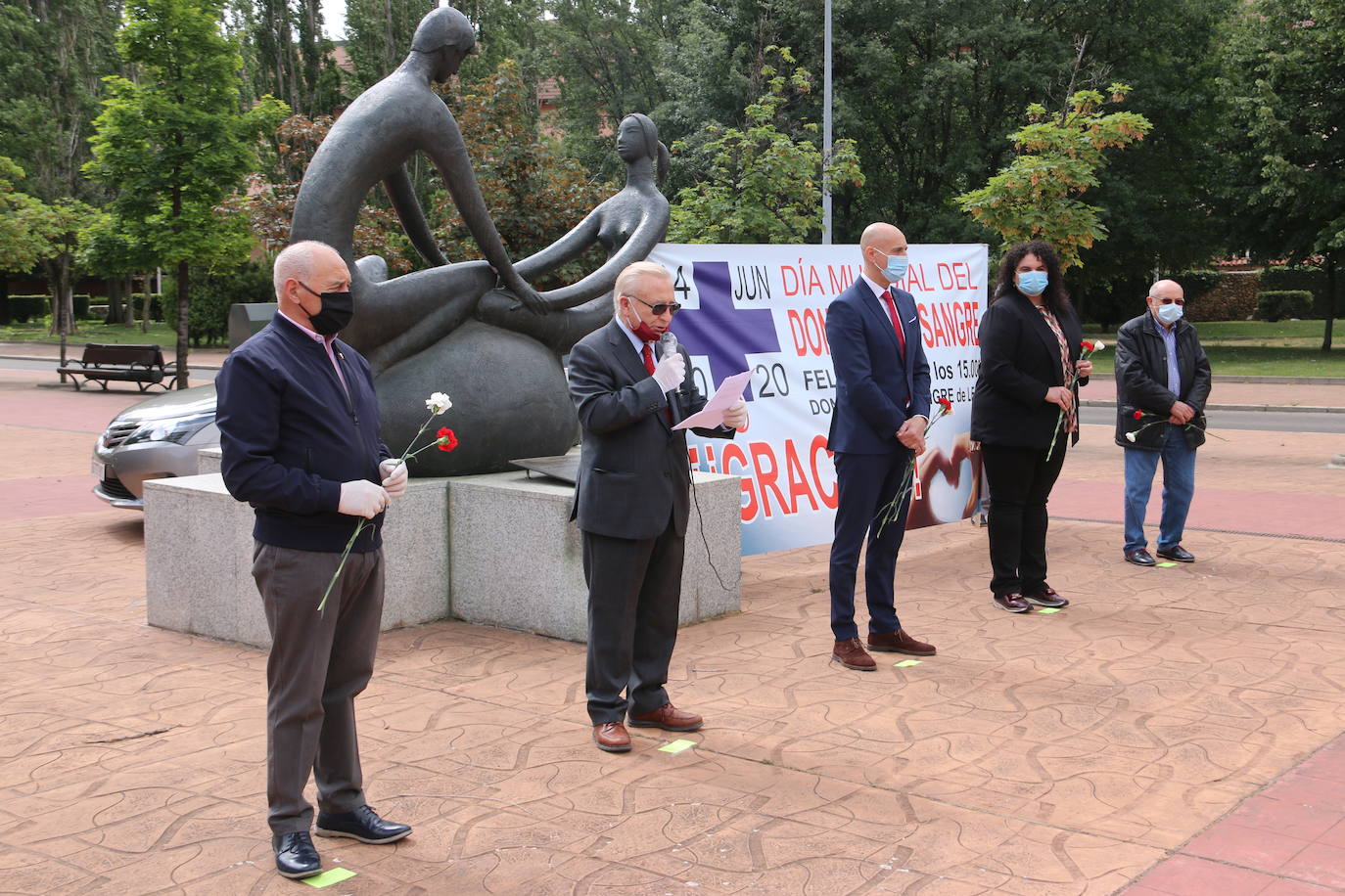 Fotos: Un clavel para los donantes