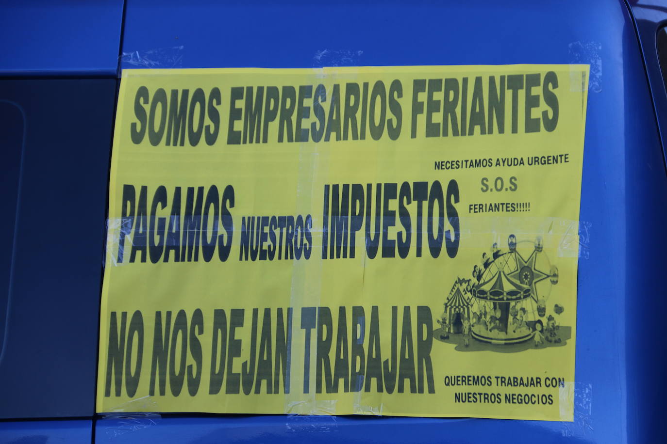 Fotos: Los feriantes leoneses salen a la calle para reclamar medidas