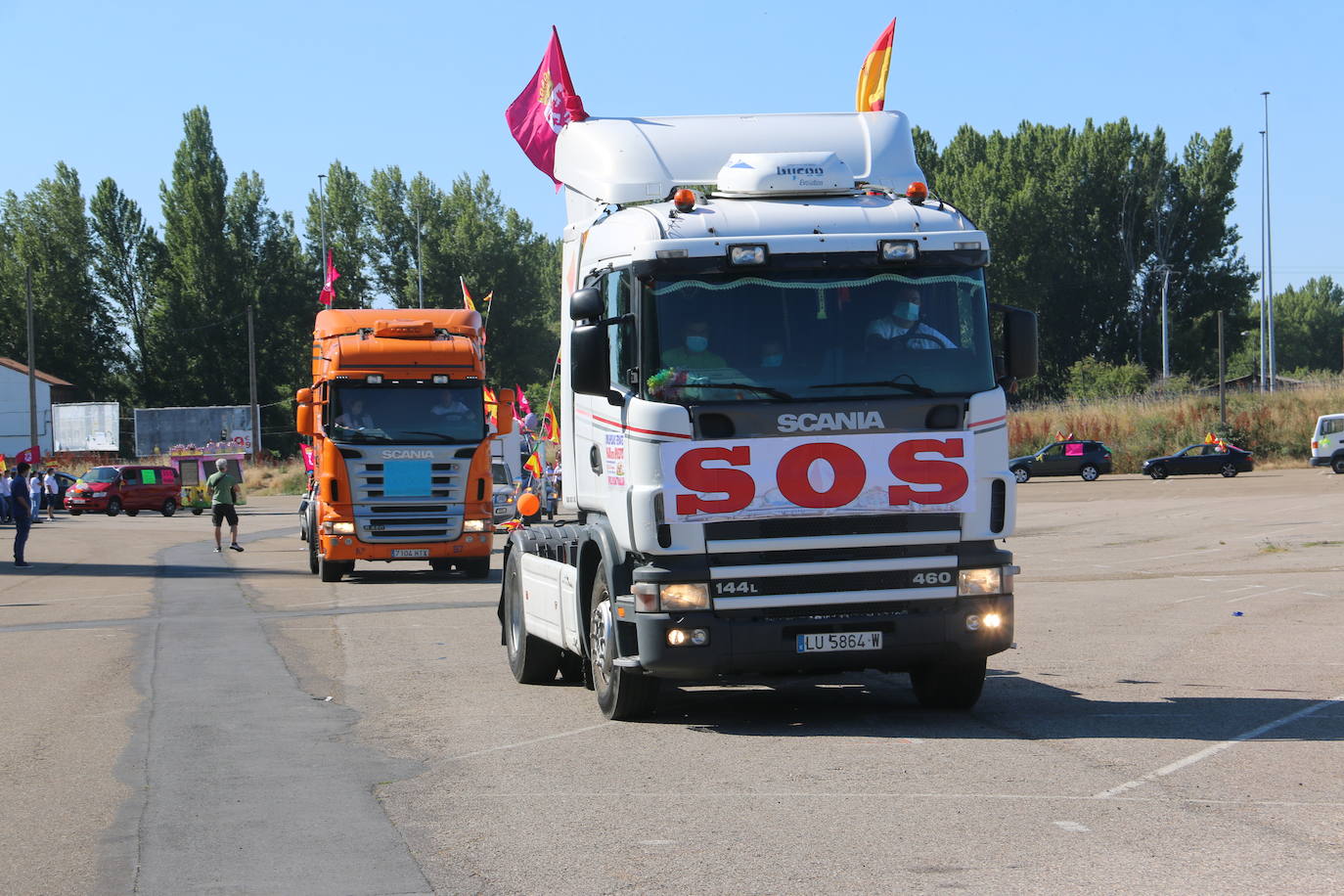 Fotos: Los feriantes leoneses salen a la calle para reclamar medidas
