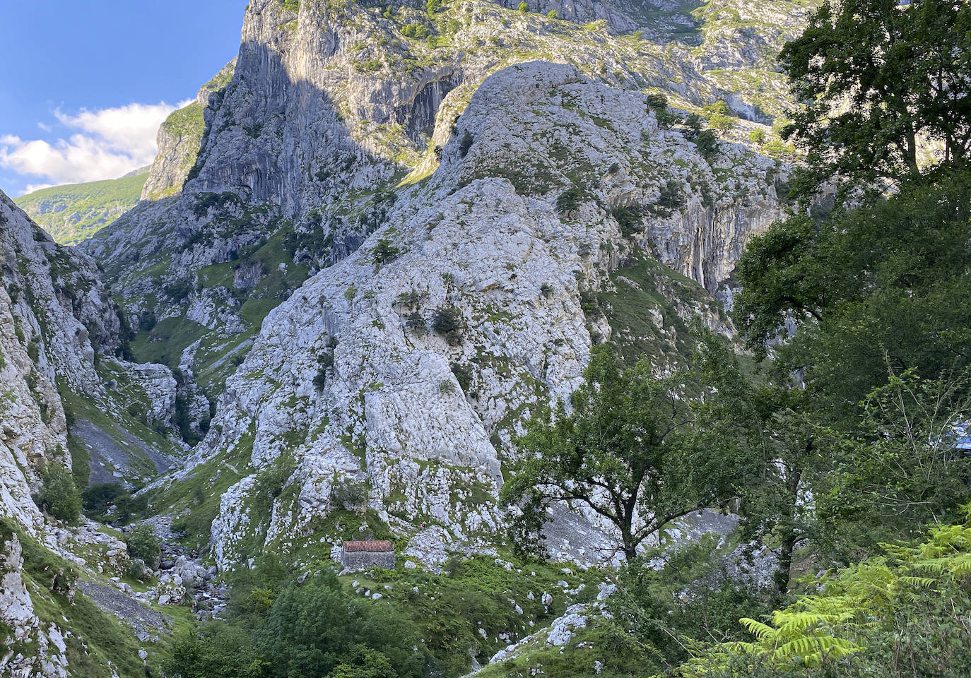 Los aficionados al senderismo han estrenado el verano y la nueva normalidad con un espléndido día para adentrarse en la montaña. El Urriellu, en los Picos de Europa, ha sido el telón de fondo mara muchos de los amantes de este deporte que ha acudido a realizar la popular Ruta del Cares. Poco a poco, el sendero va recuperando su afluencia habitual. 