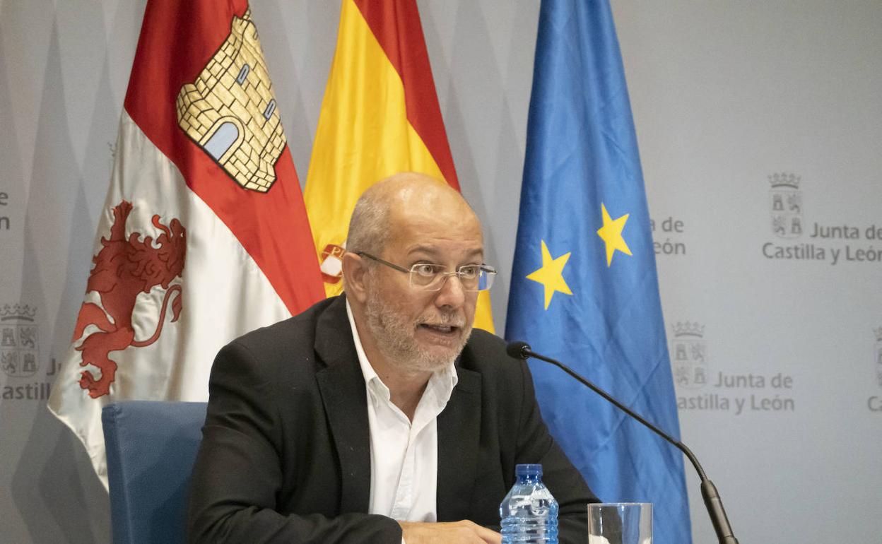 Francisco Igea, durante la rueda de prensa. 