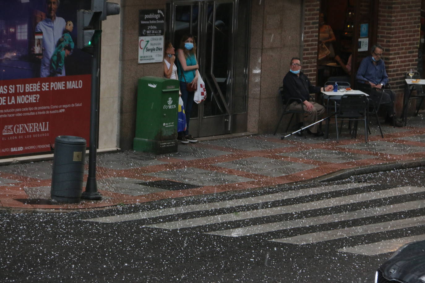 Fotos: Granizada en León