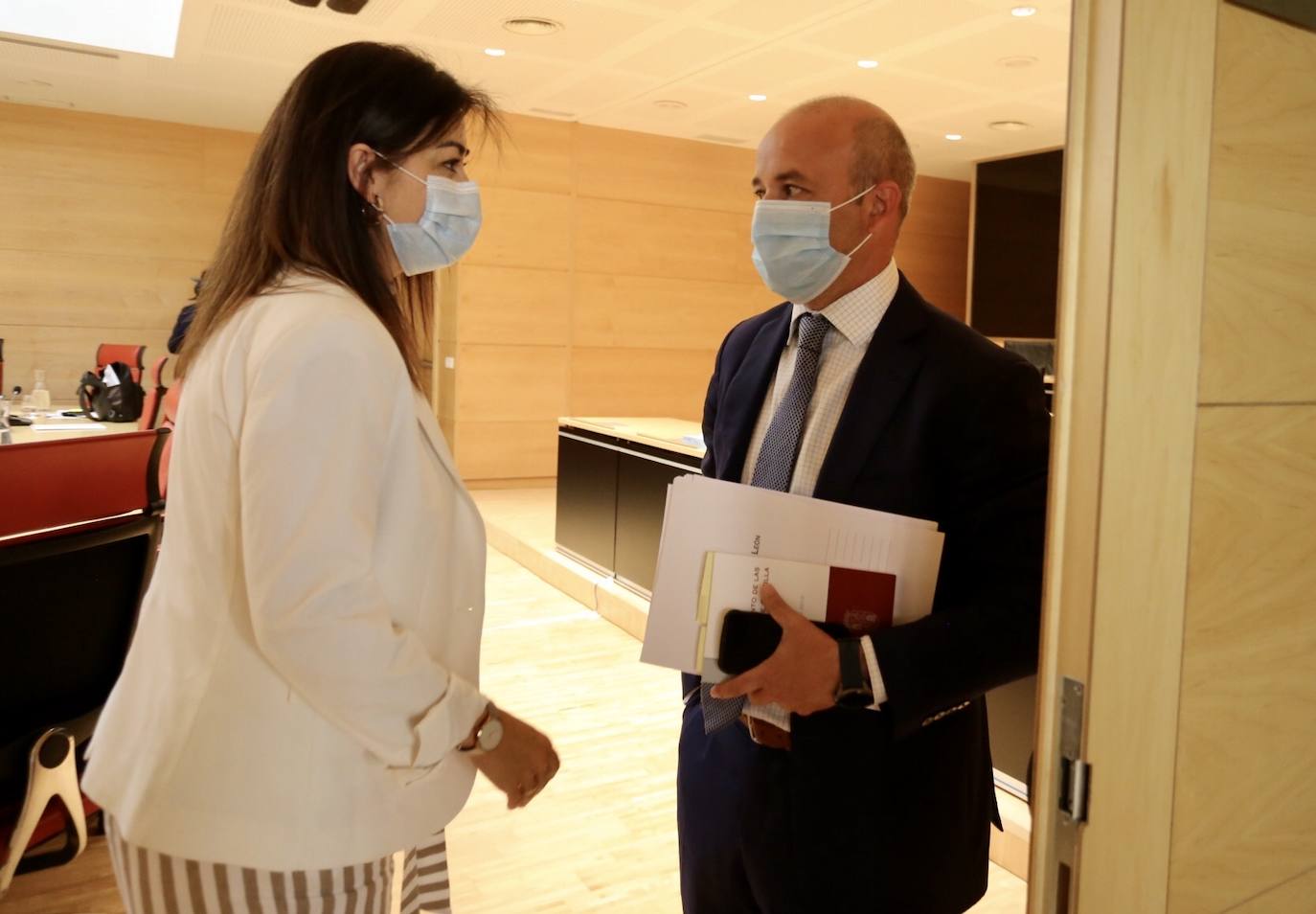 Fotos: Reunión de la Mesa de Portavoces de las Cortes de Castilla y León