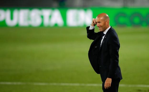 Zinedine Zidane, técnico del Real Madrid. 