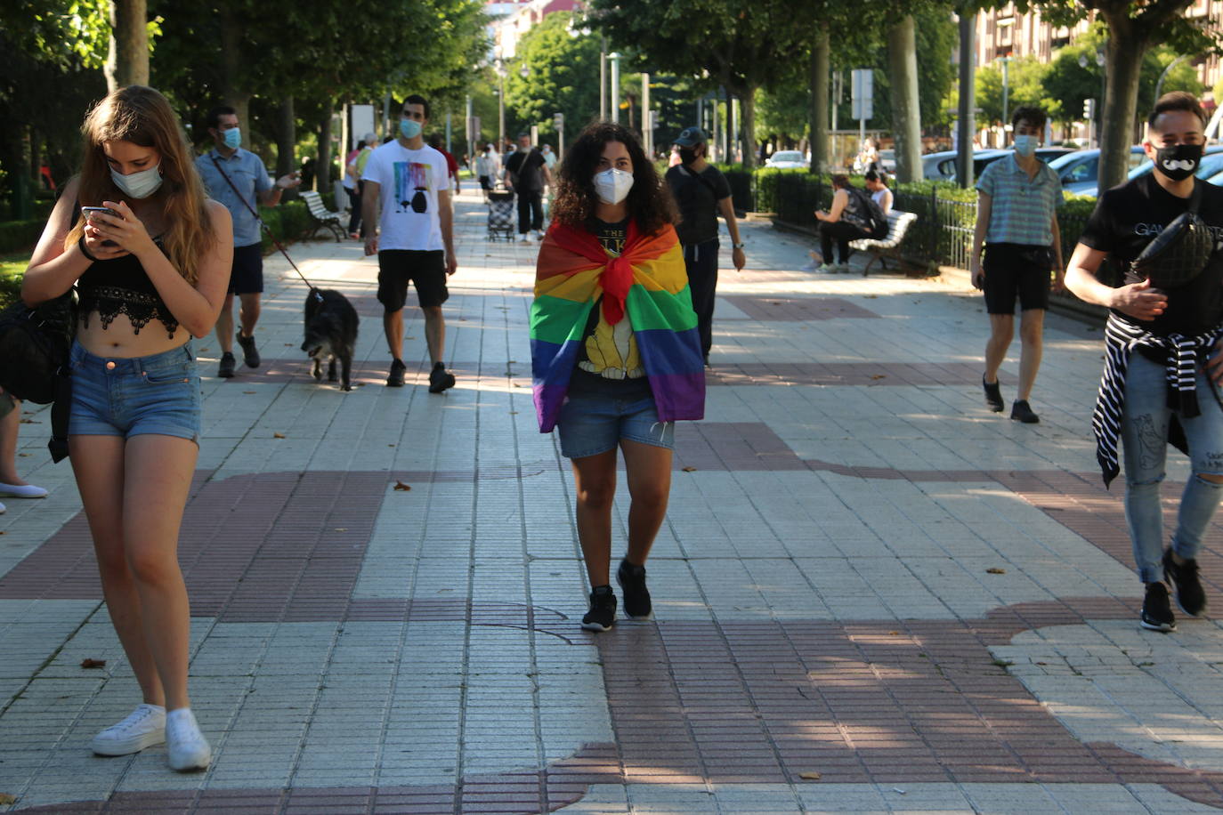 Algunos de los concentrados en el banco 'arco iris'