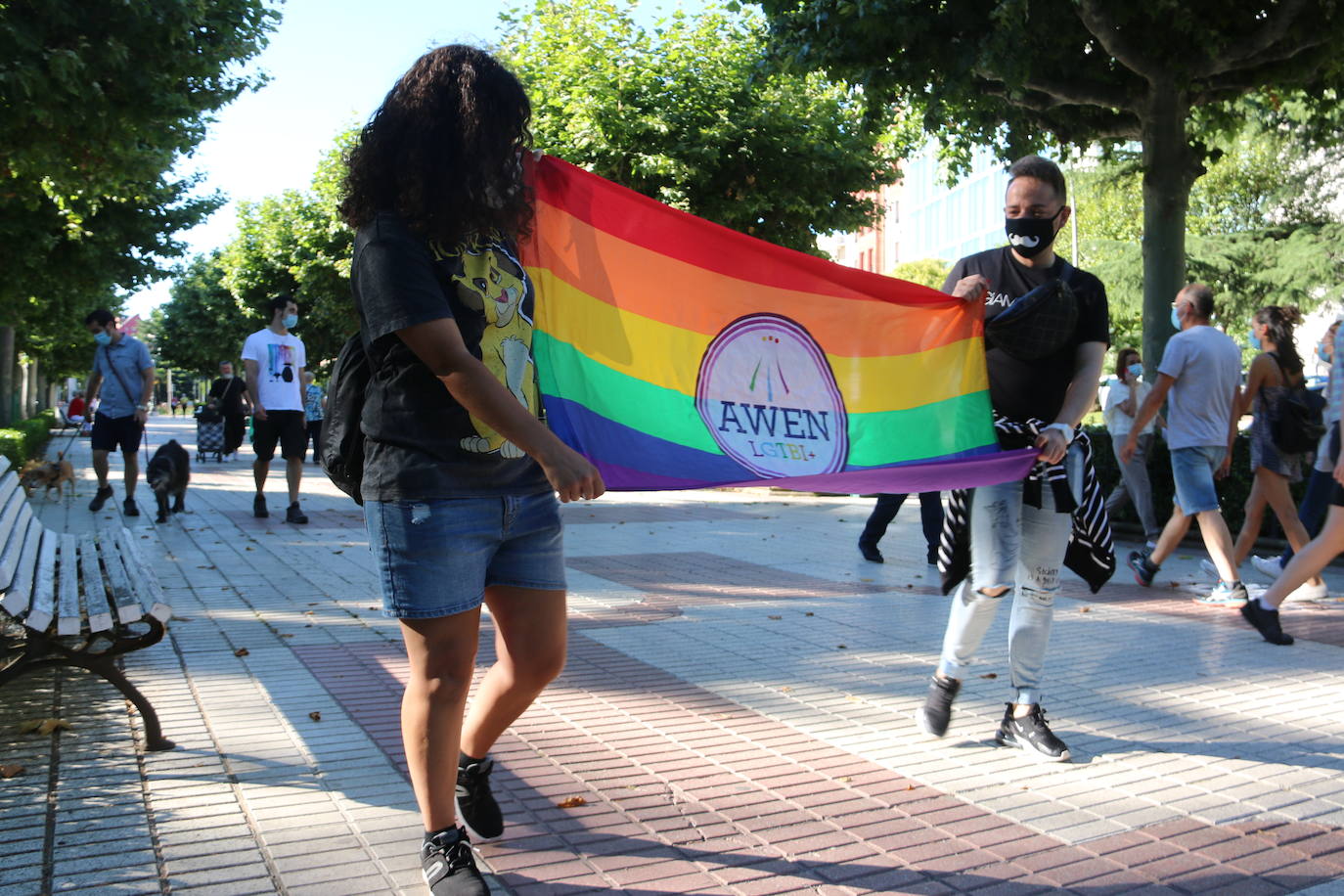 Algunos de los concentrados en el banco 'arco iris'