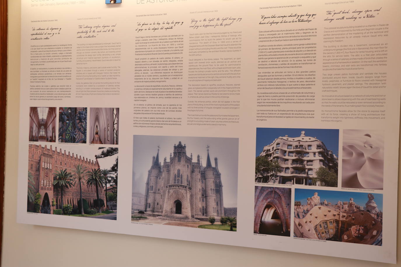 La exposición permanente incorpora nuevas salas sobre la simbología del arquitecto Gaudí.