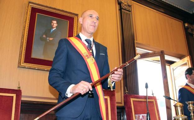 José Antonio Diez, en la toma de posesión como alcalde de León.