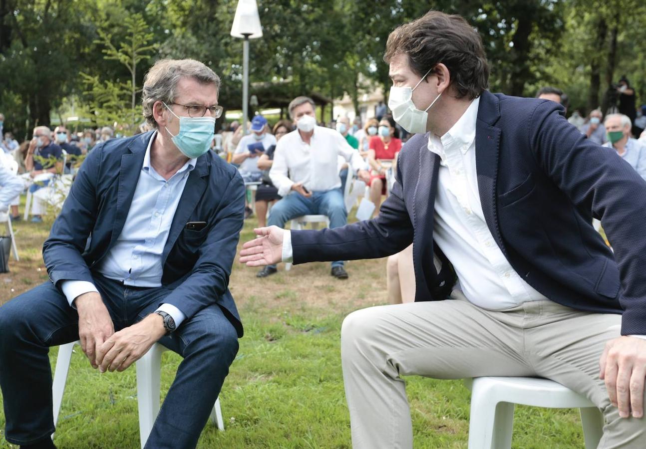 Fotos: El presidente del PP de Castilla y León apoya al candidato del PP a la presidencia de Galicia en un acto en Orense