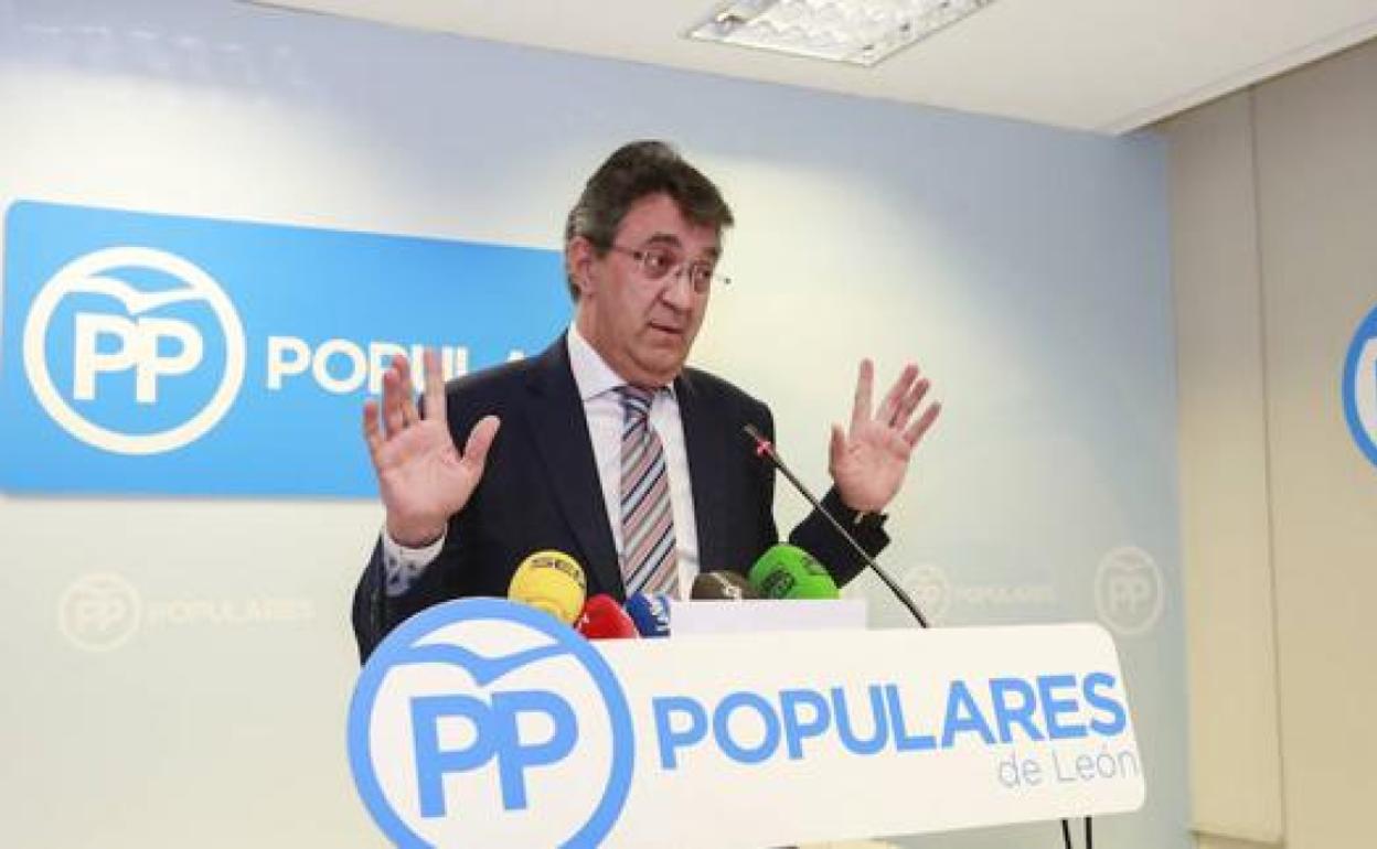 El presidente del PP de León, Juan Martínez Majo.