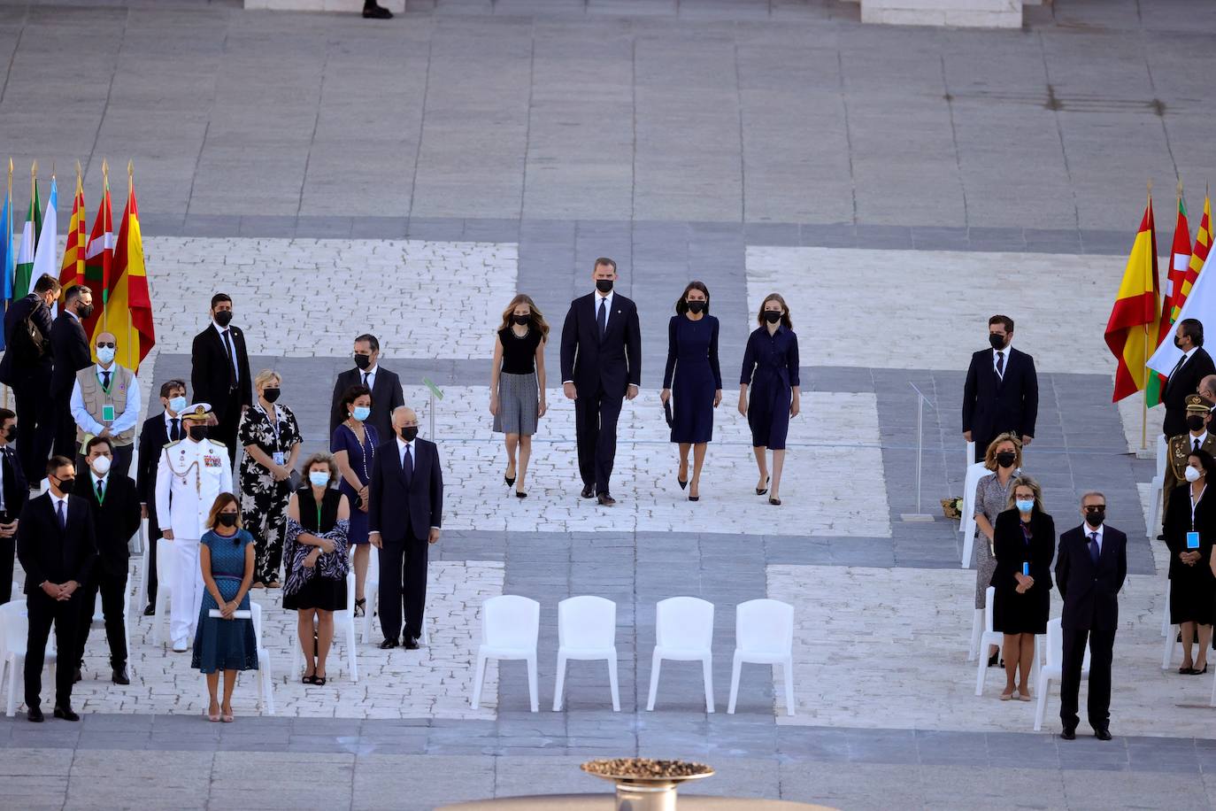 Homenaje de Estado a las víctimas de la Covid-19. Han tomado la palabra Felipe VI, una sanitaria y el hermano del periodista José María Calleja, fallecido por el coronavirus. 