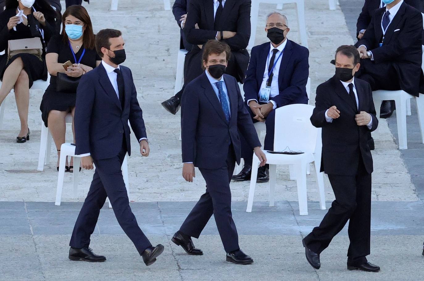 Homenaje de Estado a las víctimas de la Covid-19. Han tomado la palabra Felipe VI, una sanitaria y el hermano del periodista José María Calleja, fallecido por el coronavirus. 