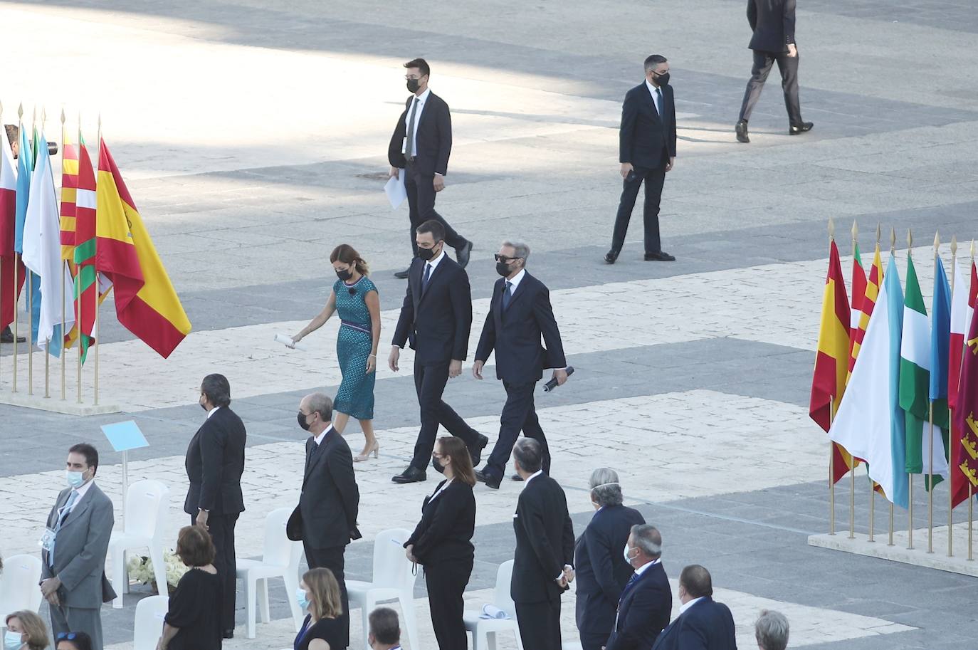 Homenaje de Estado a las víctimas de la Covid-19. Han tomado la palabra Felipe VI, una sanitaria y el hermano del periodista José María Calleja, fallecido por el coronavirus. 