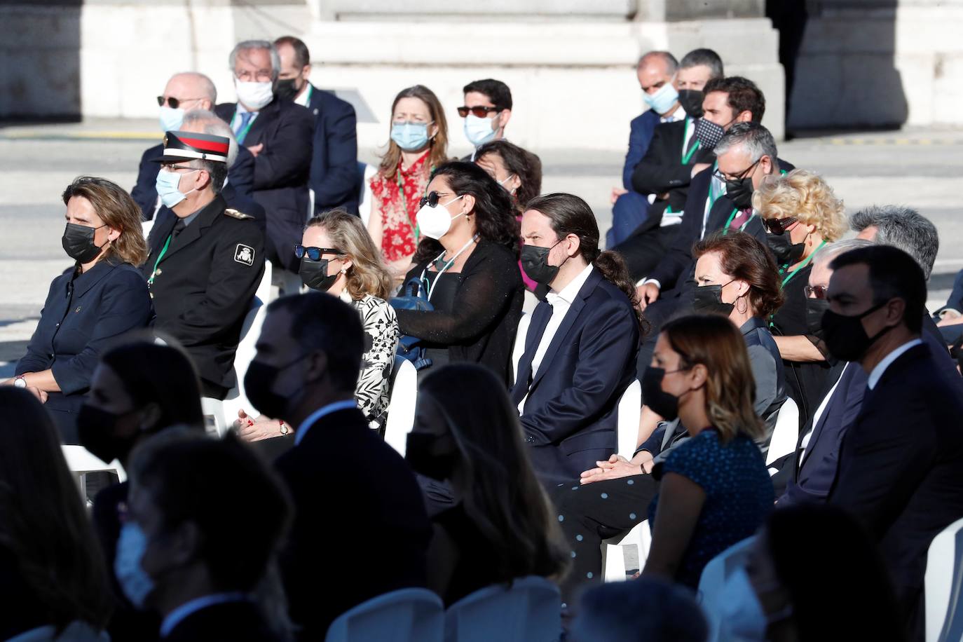 Homenaje de Estado a las víctimas de la Covid-19. Han tomado la palabra Felipe VI, una sanitaria y el hermano del periodista José María Calleja, fallecido por el coronavirus. 