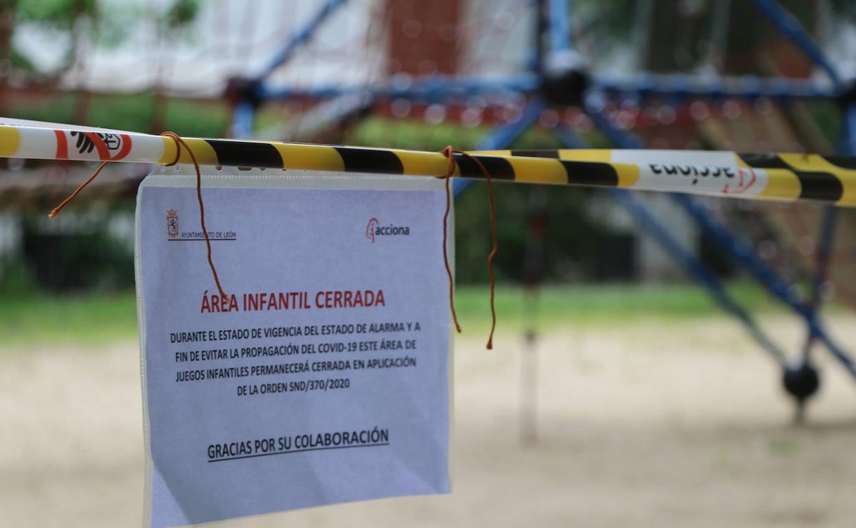 Imagen de un parque de la capital leonesa. 