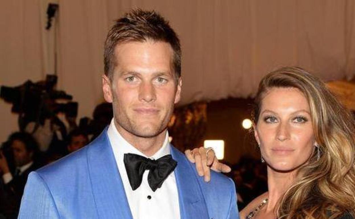 Gisele, junto a su marido, Tom Brady. 