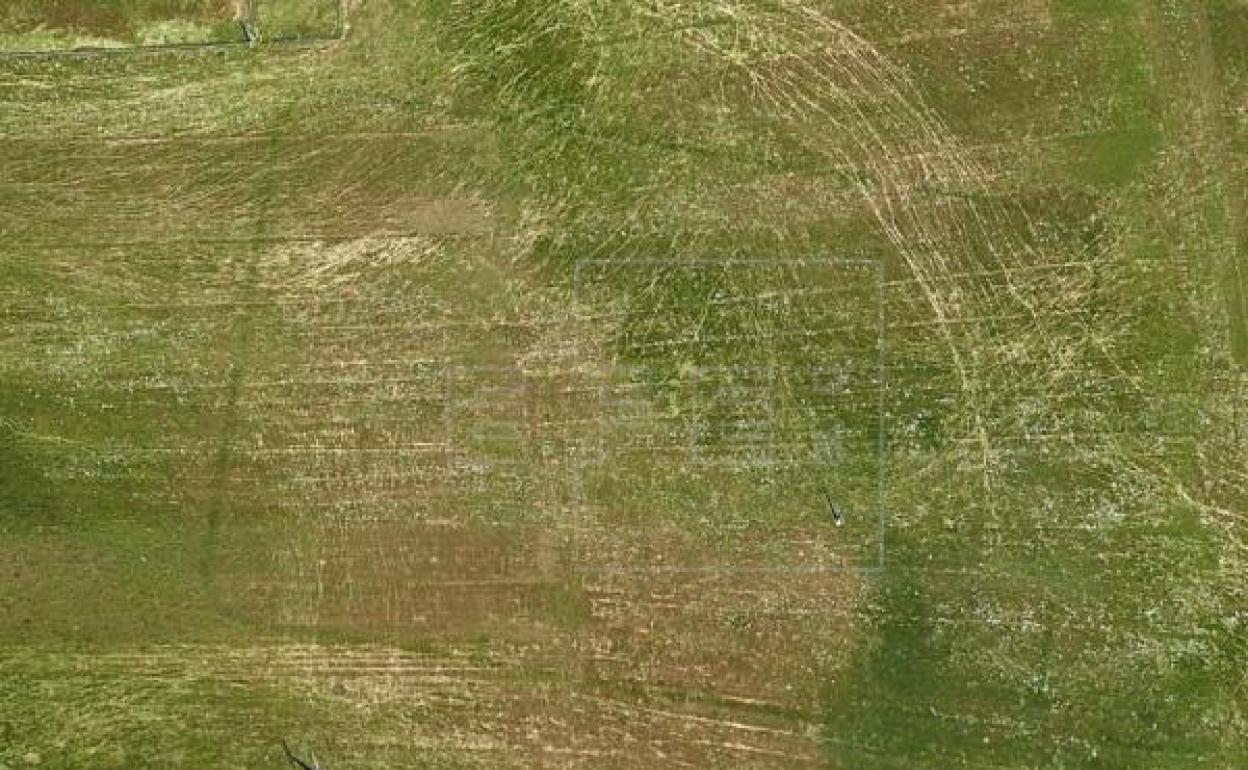 Imagen de la zona delimitada en la que se ubicaría el campamento romano.