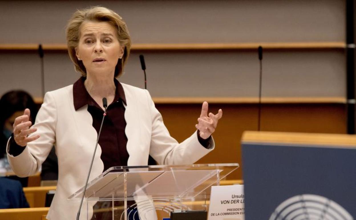 Ursula von der Leyen, presidenta de la Comisión Europea. 