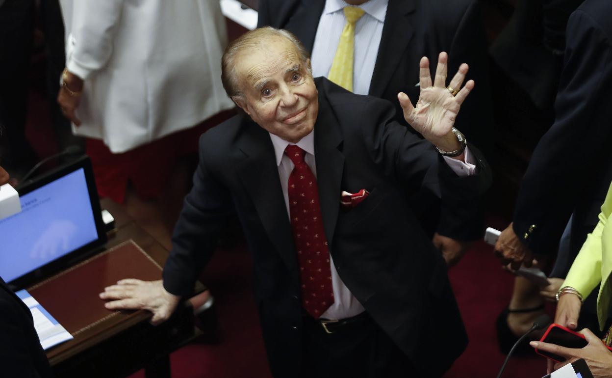 Carlos Menem, expresidente argentino. 