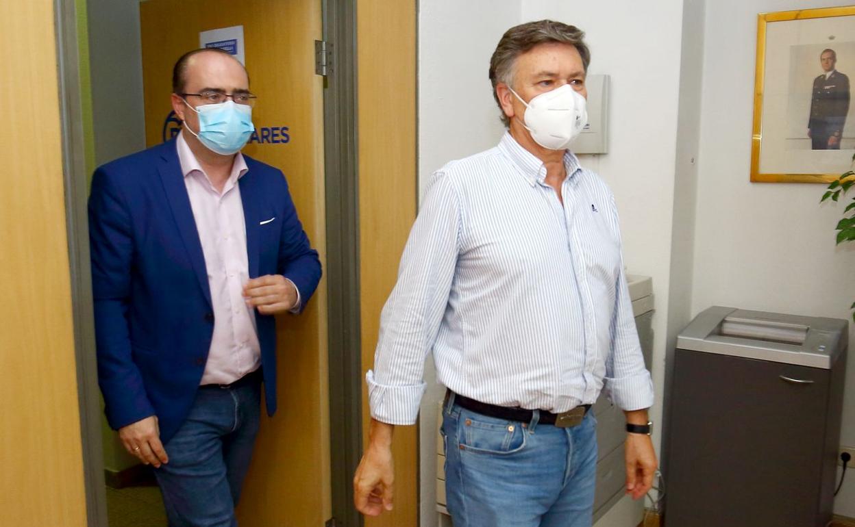 Francisco Vázquez, este jueves, en Ponferrada. 