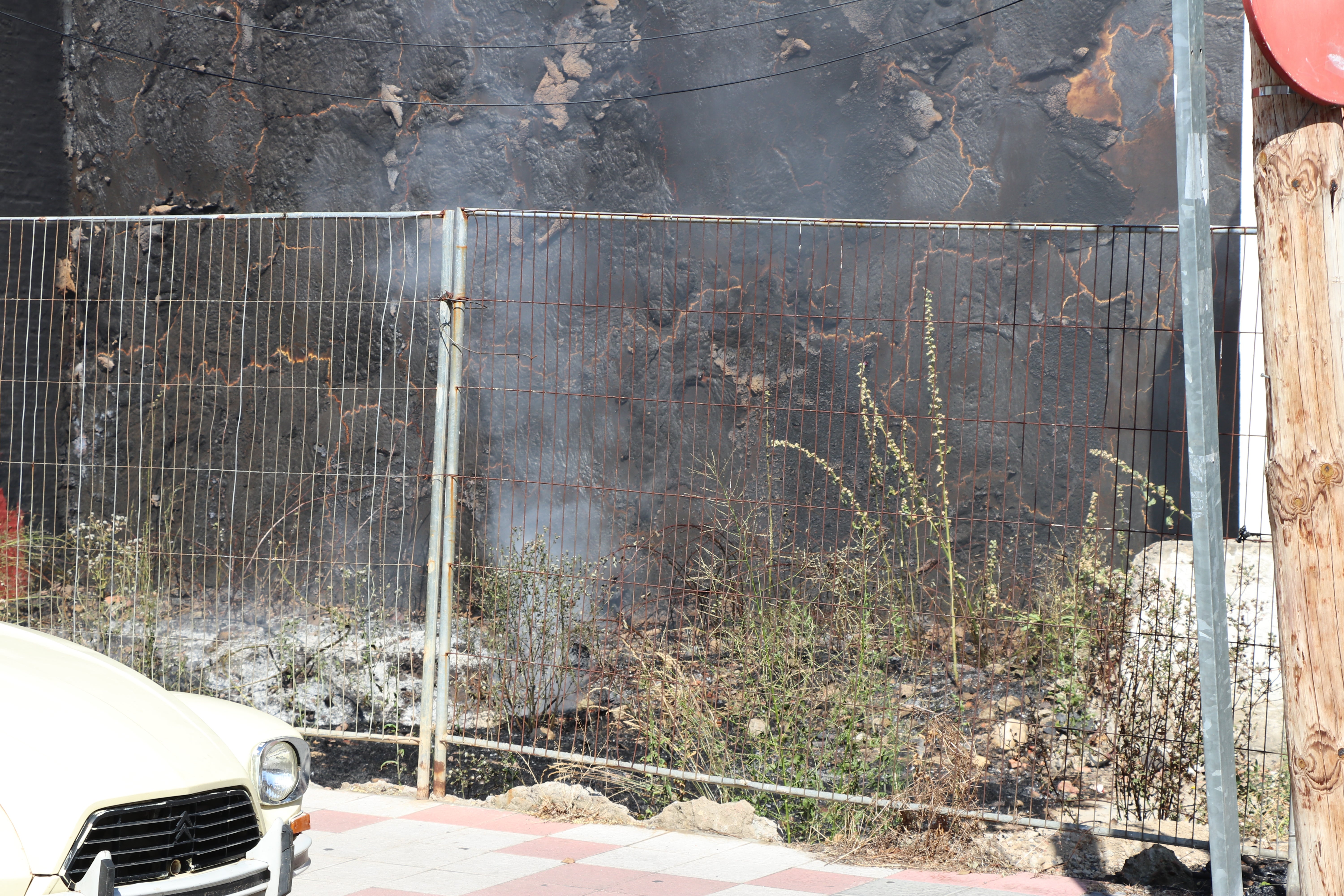 El incendio aparentaba mayor gravedad en los primeros momentos. 