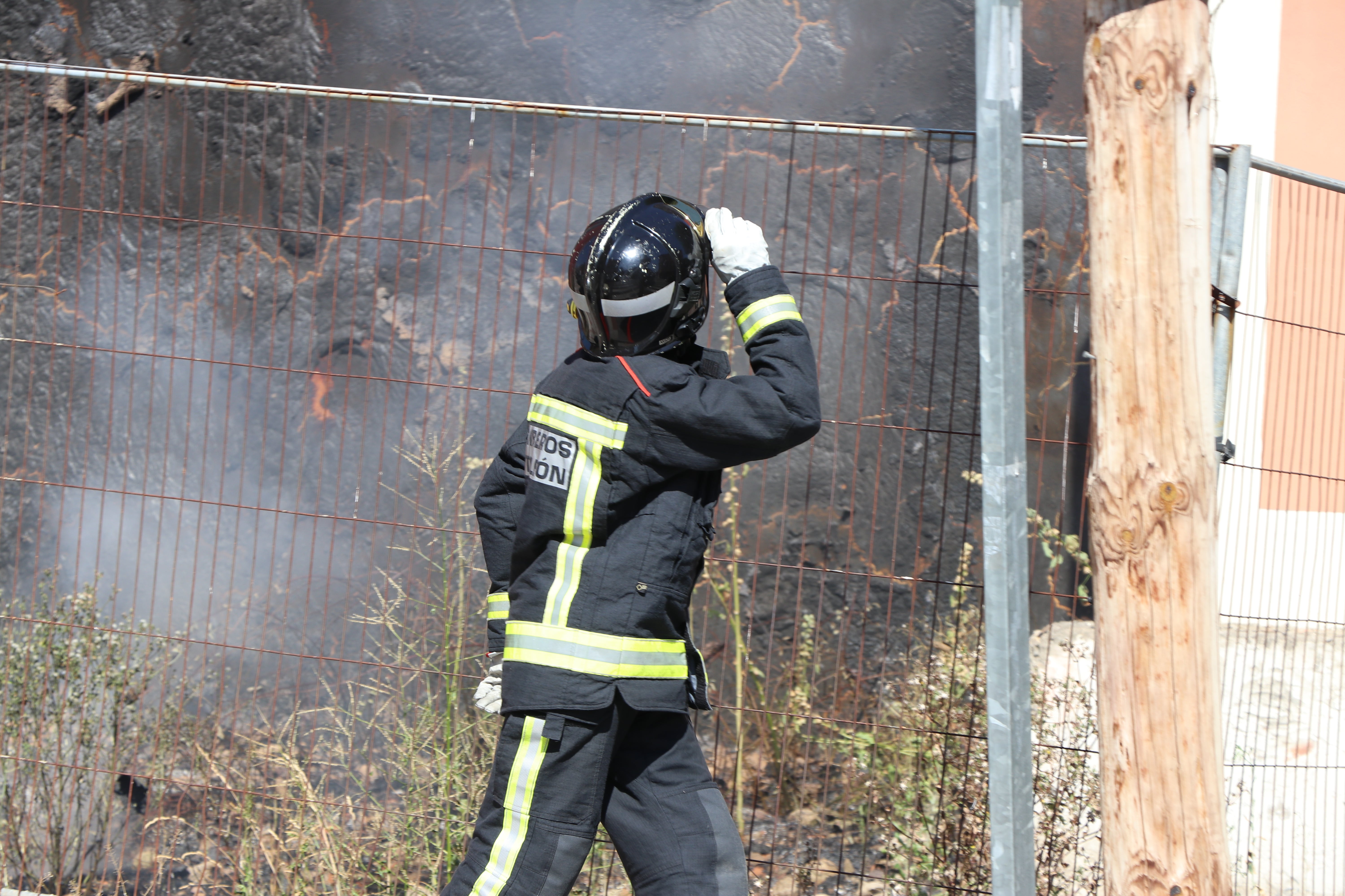 El incendio aparentaba mayor gravedad en los primeros momentos. 