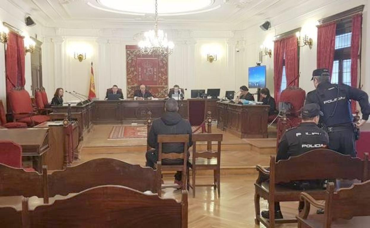 Un instante del juicio celebrado en la Audiencia Provincial de León.