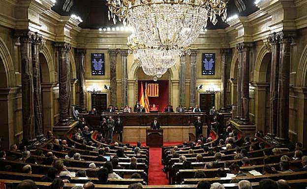 Una imagen del Parlament catalán. 