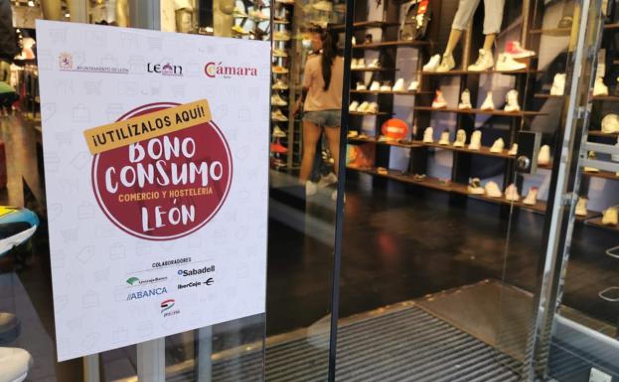 Un comercio de la capital que acepta el Bono Consumo León