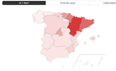 Gráfico: los contagios se mantienen por encima del millar en las últimas 24 horas