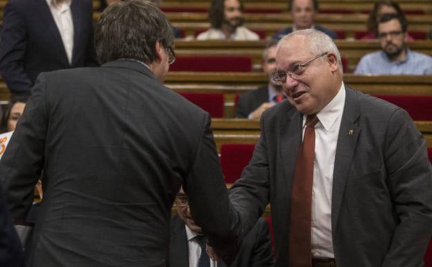 Lluis Puig, en una imagen de archivo en el Parlamento catalán.